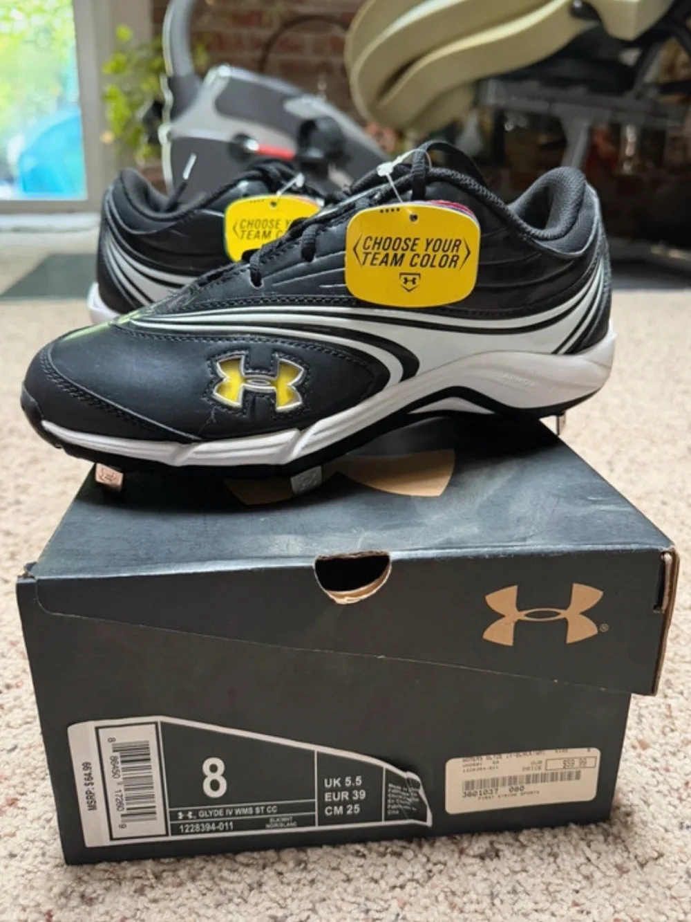 Under Armour Women's Black & White cleats